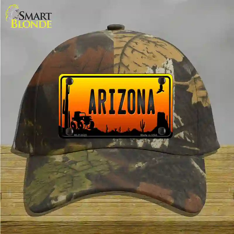 Jeep Arizona Scenic Novelty License Plate Hat Cotton / Camoflauge