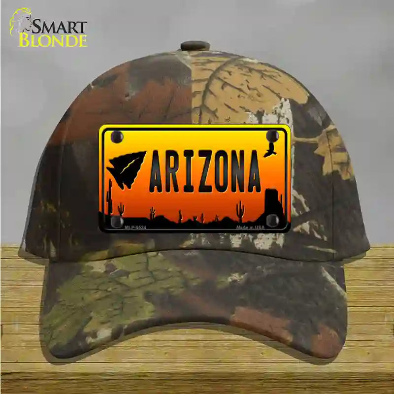 Arrowhead Arizona Scenic Novelty License Plate Hat Cotton / Camoflauge