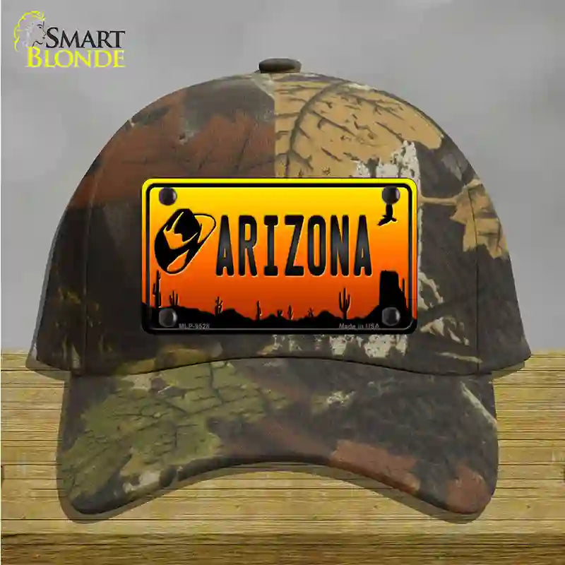 Cowboy Hat Arizona Scenic Novelty License Plate Hat Cotton / Camoflauge