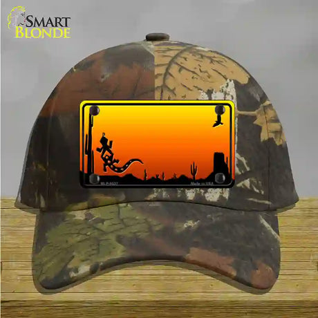 Lizard Blank Scenic Novelty License Plate Hat Cotton / Camoflauge