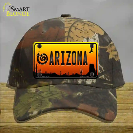 Snake Arizona Scenic Novelty License Plate Hat Cotton / Camoflauge