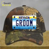 Groom Nevada Novelty License Plate Hat Cotton / Camoflauge