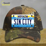 Sin City Nevada Novelty License Plate Hat Cotton / Camoflauge