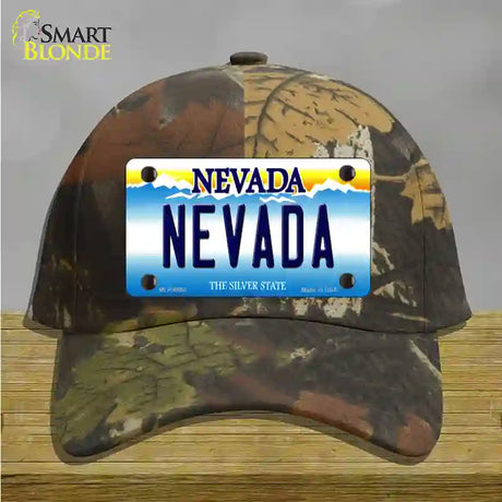 Nevada Nevada Novelty License Plate Hat Cotton / Camoflauge