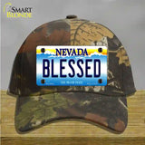 Blessed Nevada Novelty License Plate Hat Cotton / Camoflauge