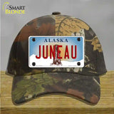 Juneau Alaska State Novelty License Plate Hat Cotton / Camoflauge