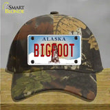 Bigfoot Alaska State Novelty License Plate Hat Cotton / Camoflauge