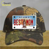 Best Mom Alaska State Novelty License Plate Hat Cotton / Camoflauge