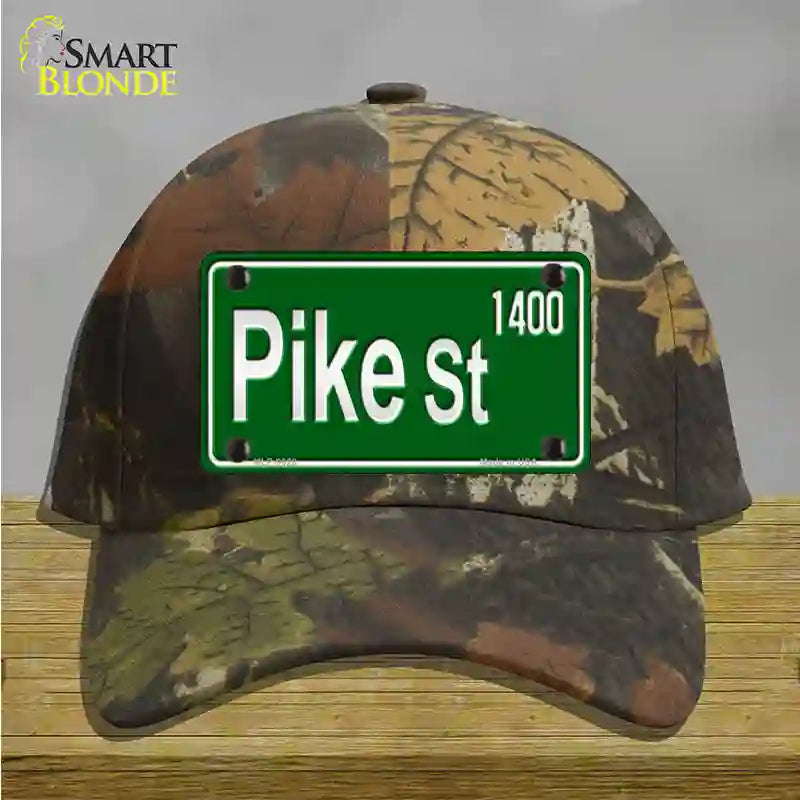 Pike St 1400 Novelty License Plate Hat Cotton / Camoflauge