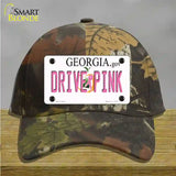 Drive Pink Georgia Novelty License Plate Hat Cotton / Camoflauge