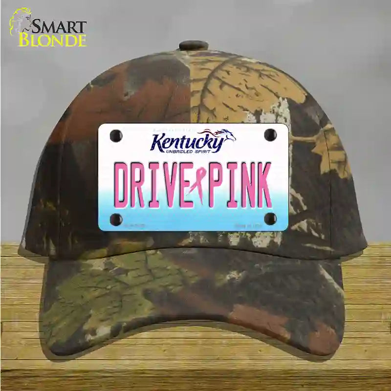 Drive Pink Kentucky Novelty License Plate Hat Cotton / Camoflauge