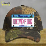 Drive Pink Minnesota Novelty License Plate Hat Cotton / Camoflauge