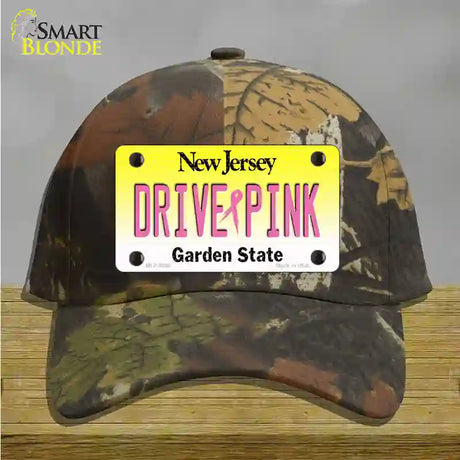 Drive Pink New Jersey Novelty License Plate Hat Cotton / Camoflauge