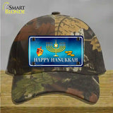 Happy Hanukkah Novelty License Plate Hat Cotton / Camoflauge