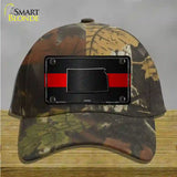 Kansas Thin Red Line Novelty License Plate Hat Cotton / Camoflauge