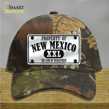 Property Of New Mexico Novelty License Plate Hat Cotton / Camoflauge