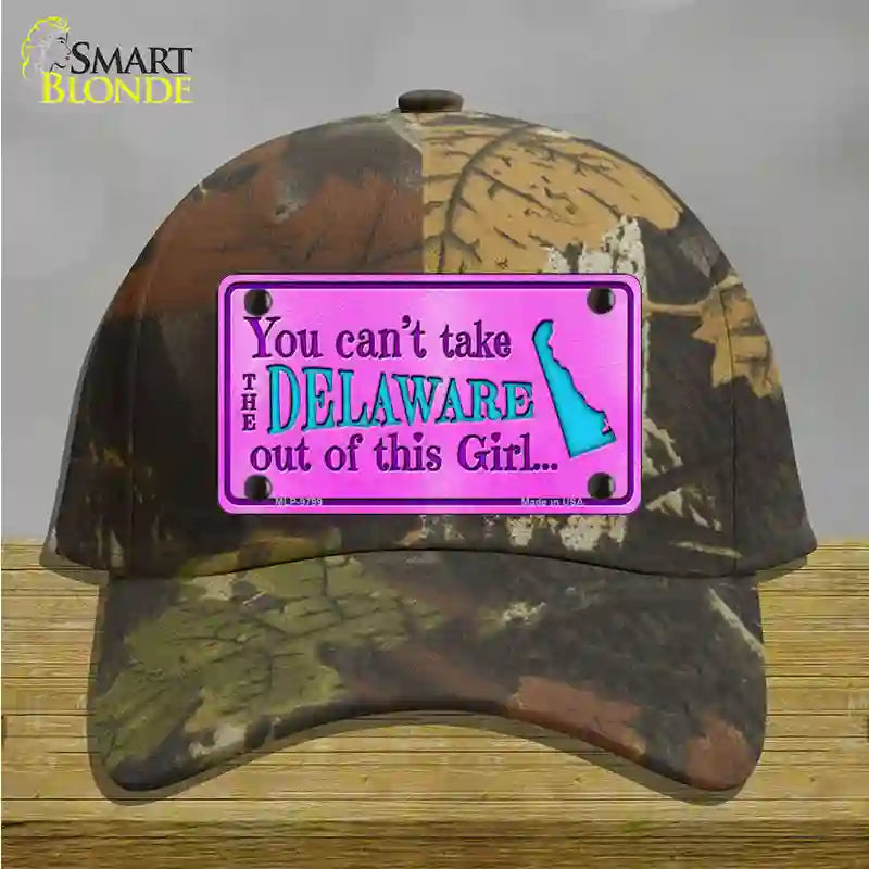 Delaware Girl Novelty License Plate Hat Cotton / Camoflauge