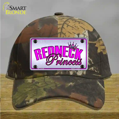 Princess Redneck Novelty License Plate Hat Cotton / Camoflauge