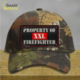 Property Of Firefighter Novelty License Plate Hat Cotton / Camoflauge