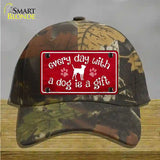 Dog Is A Gift Novelty License Plate Hat Cotton / Camoflauge