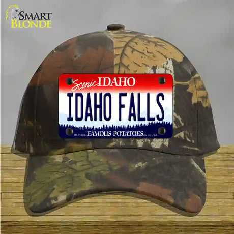 Idaho Falls Idaho Novelty License Plate Hat Cotton / Camoflauge