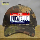 Pocatello Idaho Novelty License Plate Hat Cotton / Camoflauge