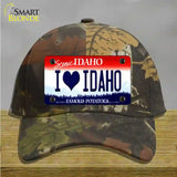 Love Idaho Novelty License Plate Hat Cotton / Camoflauge