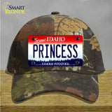 Princess Idaho Novelty License Plate Hat Cotton / Camoflauge