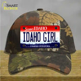 Idaho Girl Idaho Novelty License Plate Hat Cotton / Camoflauge