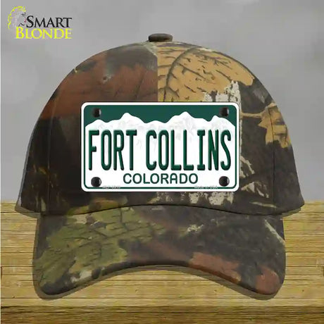 Fort Collins Colorado Novelty License Plate Hat Cotton / Camoflauge