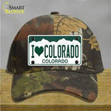 I Love Colorado Novelty License Plate Hat Cotton / Camoflauge