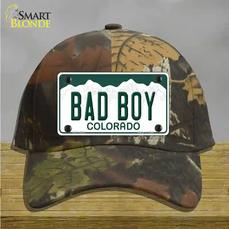 Bad Boy Colorado Novelty License Plate Hat Cotton / Camoflauge