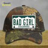 Bad Girl Colorado Novelty License Plate Hat Cotton / Camoflauge