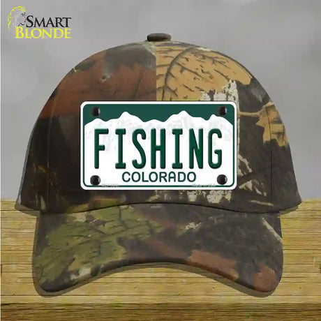 Fishing Colorado Novelty License Plate Hat Cotton / Camoflauge