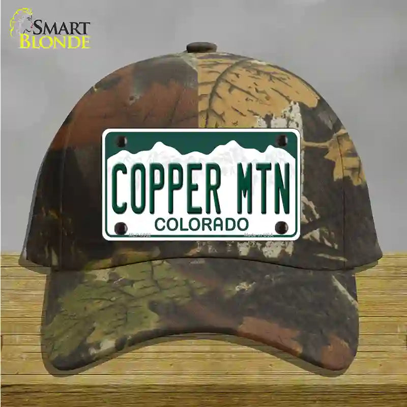 Copper Mountain Colorado Novelty License Plate Hat Cotton / Camoflauge