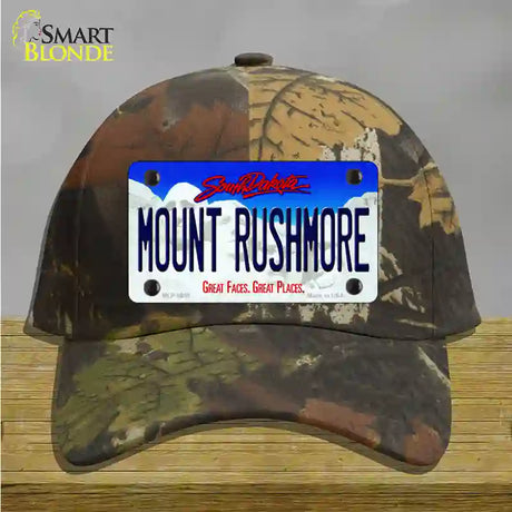 Mount Rushmore South Dakota Novelty License Plate Hat Cotton / Camoflauge