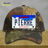 Pierre South Dakota Novelty License Plate Hat Cotton / Camoflauge