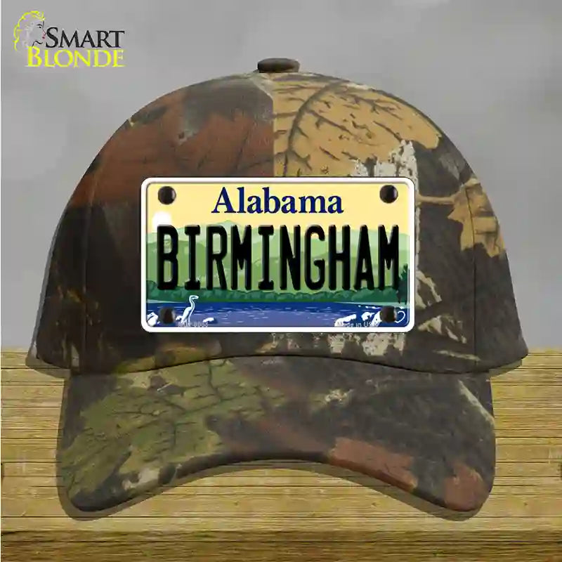 Birmingham Alabama Novelty License Plate Hat Cotton / Camoflauge