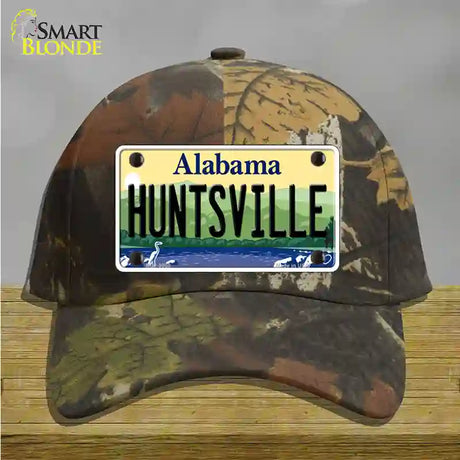 Huntsville Alabama Novelty License Plate Hat Cotton / Camoflauge