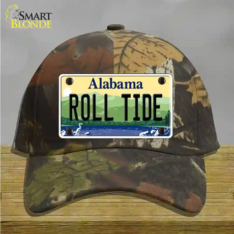 Roll Tide Alabama Novelty License Plate Hat Cotton / Camoflauge