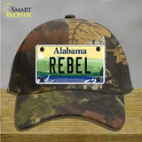 Rebel Alabama Novelty License Plate Hat Cotton / Camoflauge