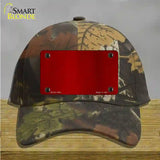 Red Metallic Solid Novelty License Plate Hat Cotton / Camoflauge