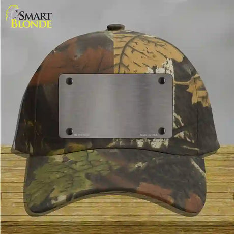 Grey Metallic Solid Novelty License Plate Hat Cotton / Camoflauge