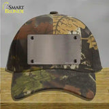 Tan Metallic Solid Novelty License Plate Hat Cotton / Camoflauge