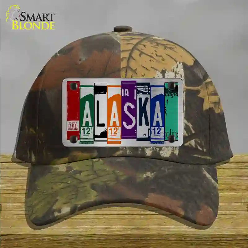 Alaska License Plate Art Novelty License Plate Hat Cotton / Camoflauge