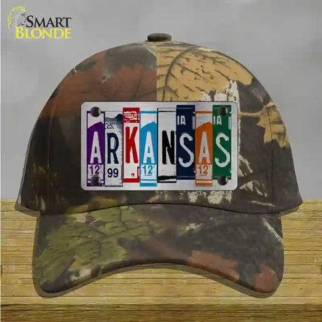 Arkansas License Plate Art Novelty License Plate Hat Cotton / Camoflauge