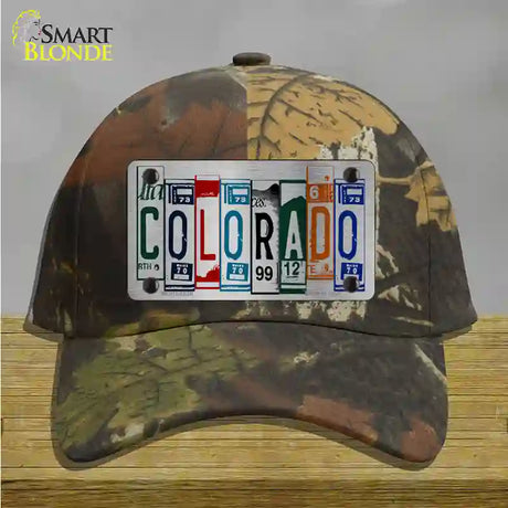 Colorado License Plate Art Novelty License Plate Hat Cotton / Camoflauge