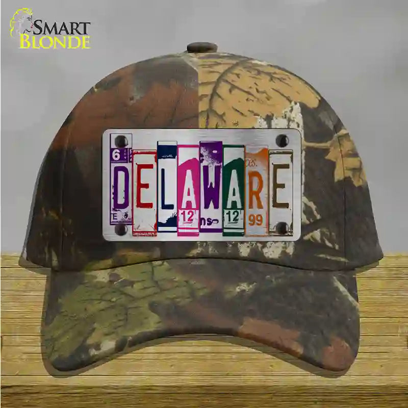 Delaware License Plate Art Novelty License Plate Hat Cotton / Camoflauge