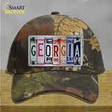 Georgia License Plate Art Novelty License Plate Hat Cotton / Camoflauge