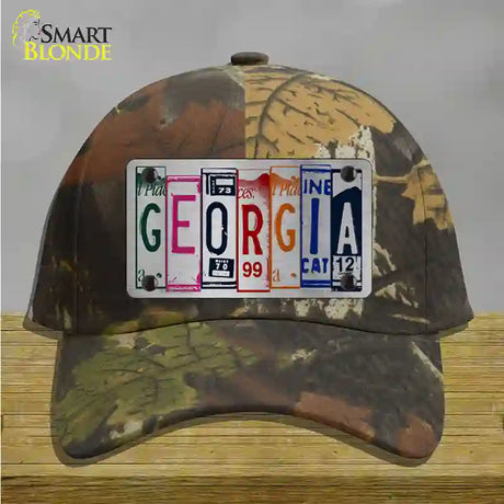 Georgia License Plate Art Novelty License Plate Hat Cotton / Camoflauge